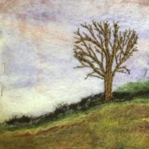 finished artwork made with felt and embroidery