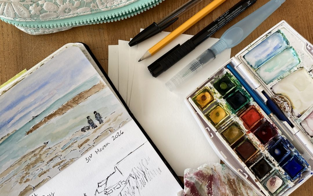 My kit for sketching outdoors